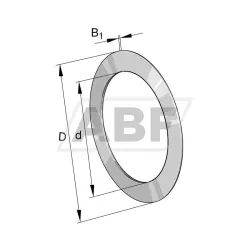 Шайба для игольчатого упорного подшипника AS2542 FAG