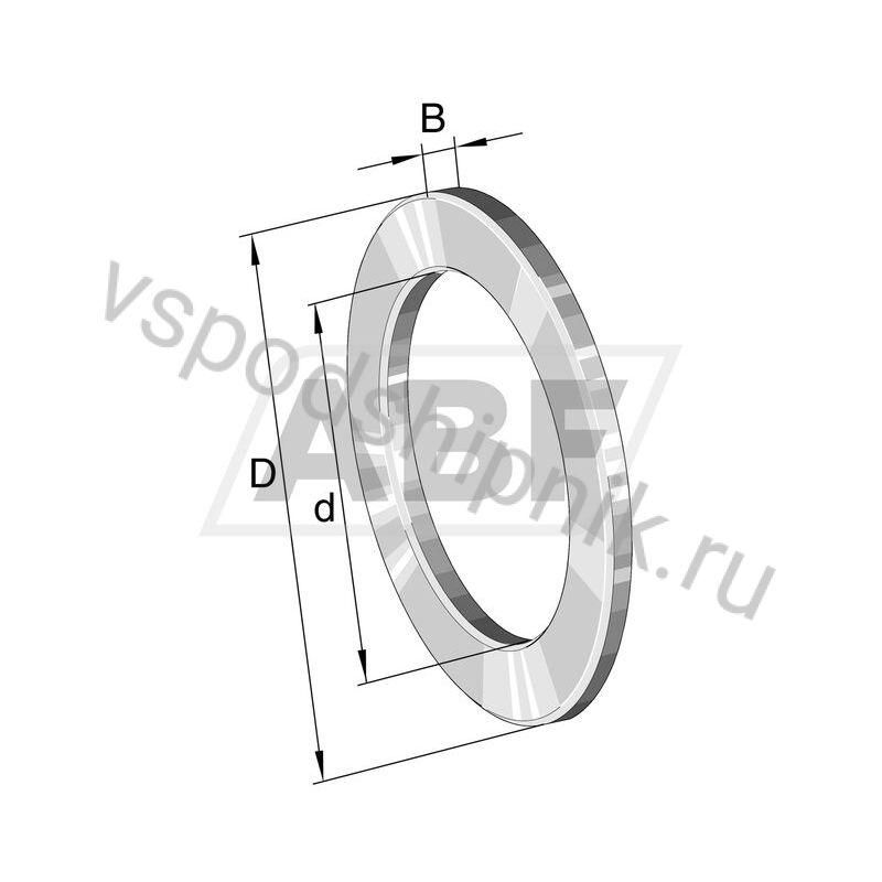 Шайба для игольчатого упорного подшипника LS90120-E55EB INA 360