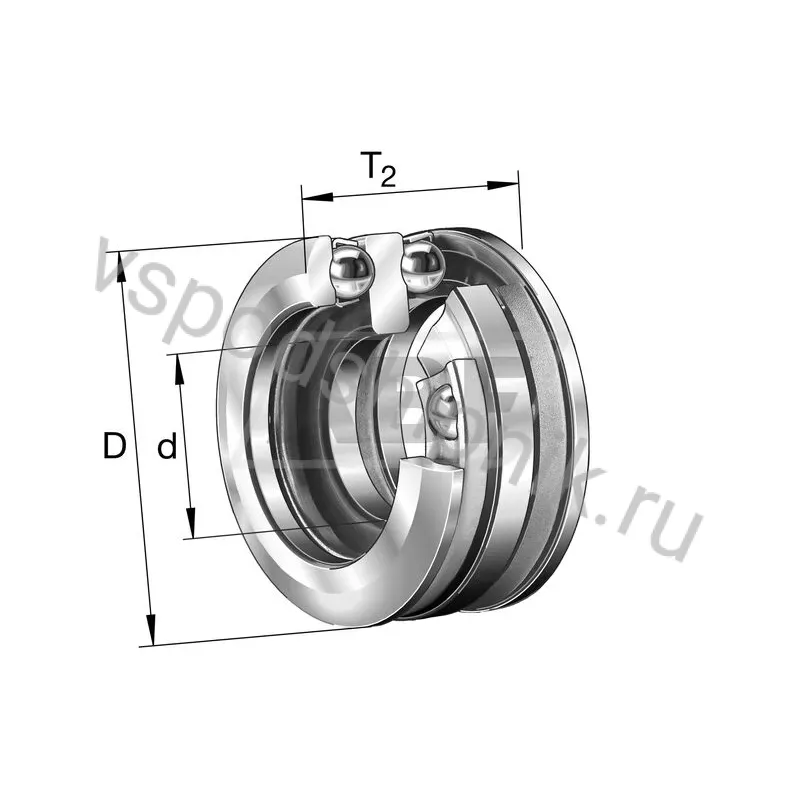 Упорный шариковый подшипник 54244MP FAG 360