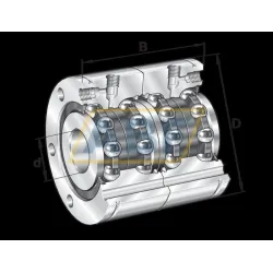 Упорный шариковый подшипник ZKLF1762-2RS-2AP INA