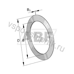 Шайба для игольчатого упорного подшипника AS2542-E55EB INA