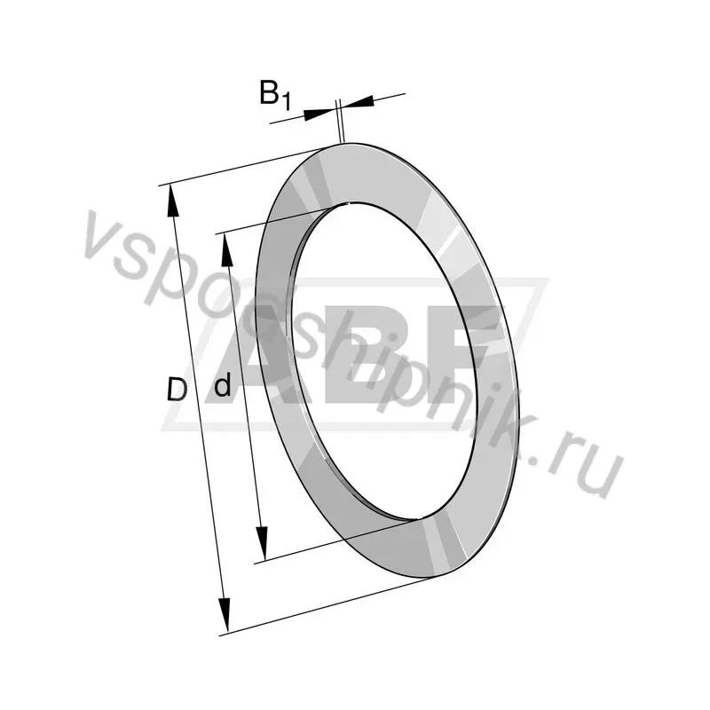 Шайба для игольчатого упорного подшипника AS2542-E55EB INA 360