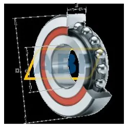 Упорно-радиальный шариковый подшипник BSB1547-2Z-SU FAG