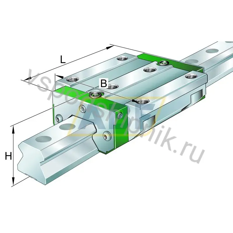Линейная опора скольжения RWU55-F-L-120/930/120-V2-G3 INA 360