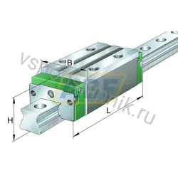 Линейная опора скольжения KWVE15-B-H-G4-V1 INA