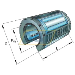 Шариковый линейный подшипник KSO25 INA