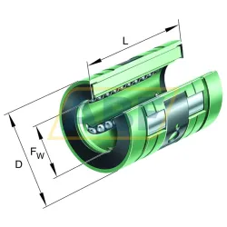 Шариковый линейный подшипник KNO50-B INA