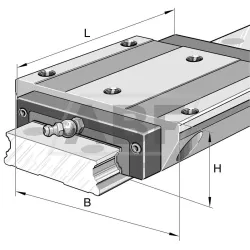 Линейная опора скольжения KWVE25-WL-UG-G4-V2 INA