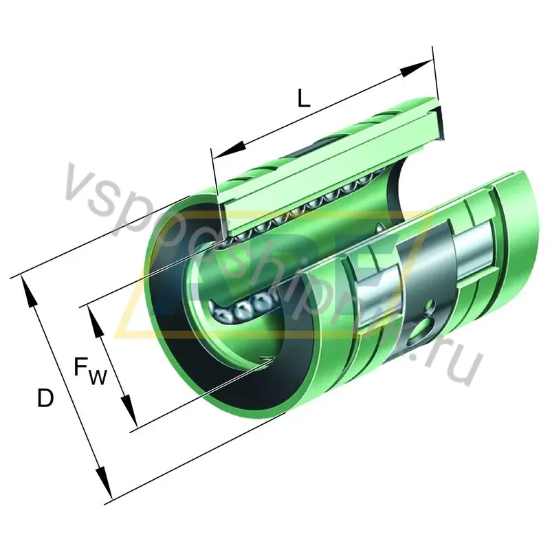 Шариковый линейный подшипник KNO2045PP INA 360