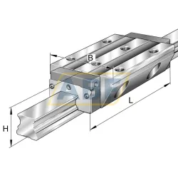 Линейная опора скольжения KWVE35-B-L-G4-V1 INA