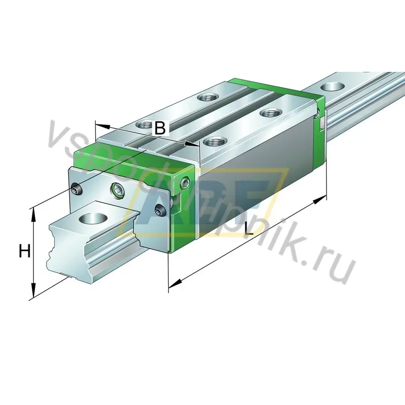 Линейная опора скольжения KWVE25-B-ES-ADE-RROC-V1-G3 INA 360