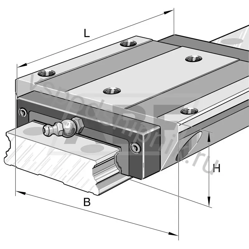 Линейная опора скольжения KWVE30-W-G4-V2 INA 360