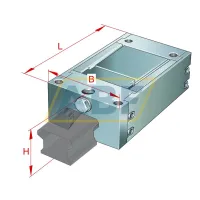 Деталь линейного подшипника BKE.TKVD45 INA