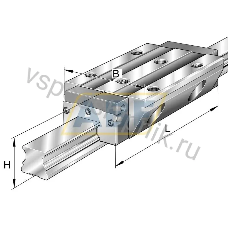 Линейная опора скольжения KWVE20-B-L-UG-V2-G3 INA 360