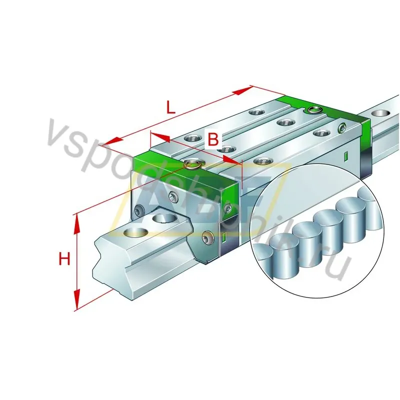 Линейная опора скольжения RWU65-E-HL-V3-G1 INA 360