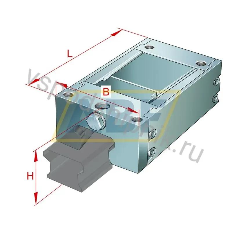 Деталь линейного подшипника BKE.TKVD25-H-SO INA 360