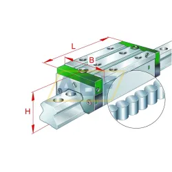 Линейная опора скольжения RWU65-E-HL-V5-G1 INA