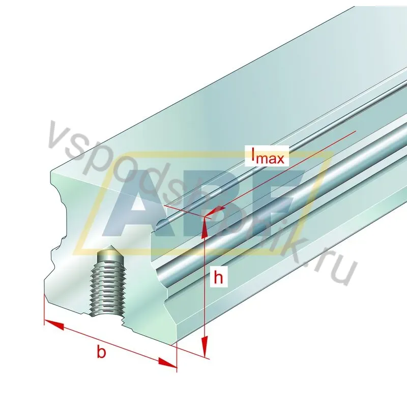 Деталь линейного подшипника TKVD25X6000-U-0001-EWL-G2 INA 360