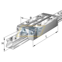 Линейная опора скольжения KWVE20-B-SN-ADE-RROC-V2-G3 INA