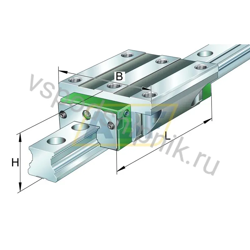 Линейная опора скольжения KWVE30-B-G2-V1 INA 360