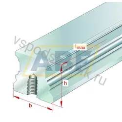 Деталь линейного подшипника TKVD25X6000-U-0001-EWL-G3 INA