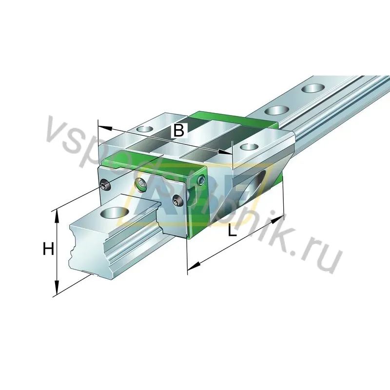 Линейная опора скольжения KWVE15-B-EC-G4-V1 INA 360