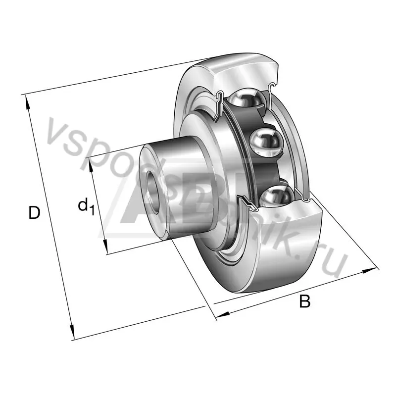 Опорный ролик ZL202NPDU INA 360