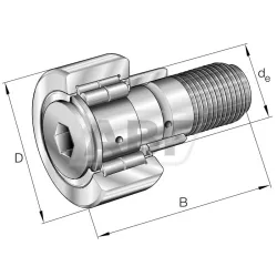 Цилиндрический роликовый подшипник NUKRE47A NMT INA
