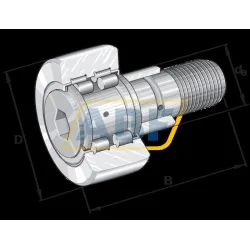Цилиндрический роликовый подшипник PWKRE72-2RS-A INA