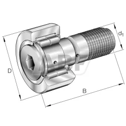 Цилиндрический роликовый подшипник NUKR35A INA