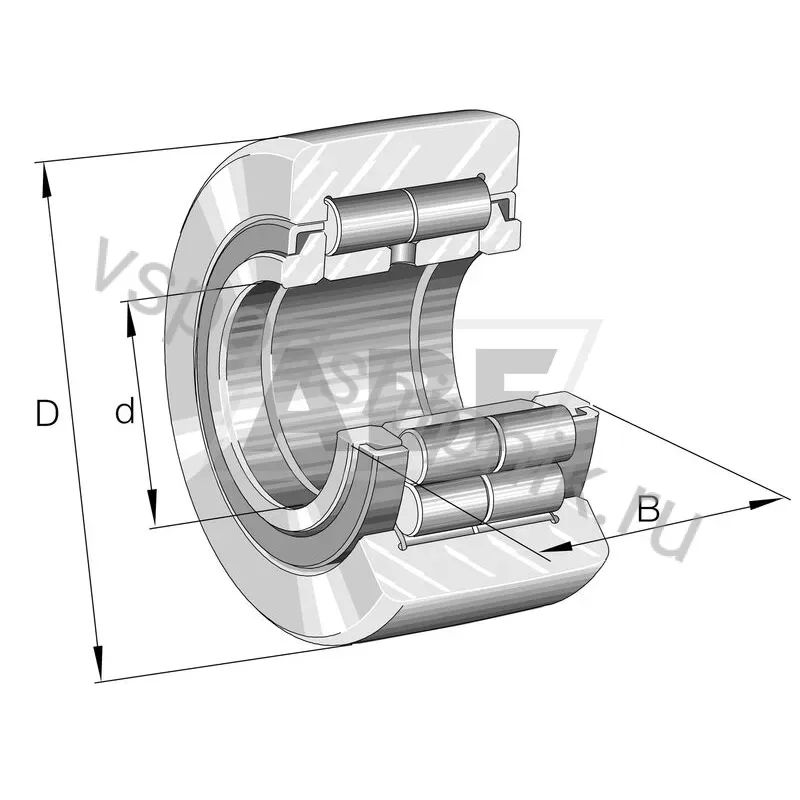 Цилиндрический роликовый подшипник NUTR45100 INA 360