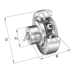 Опорный ролик ZL205NPDU INA