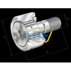 Цилиндрический роликовый подшипник NAKD32 FAG
