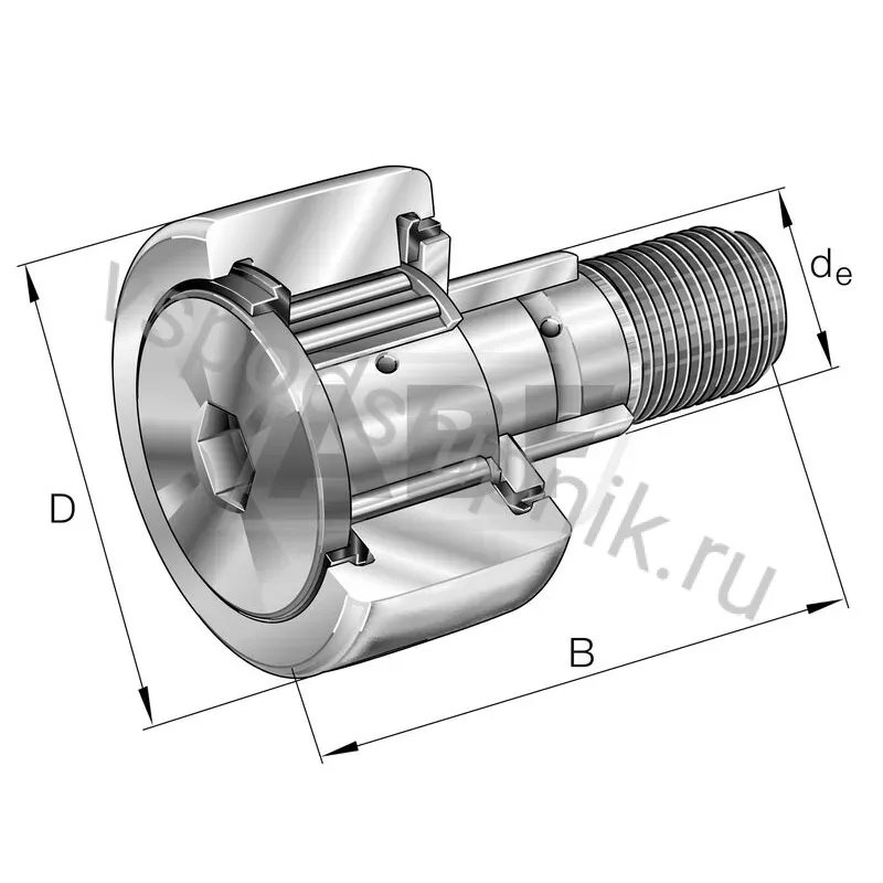 Ролик на игольчатых подшипниках KRE62-PP-B-NMT INA 360