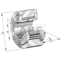 Игольчатый роликовый подшипник NATV15X INA