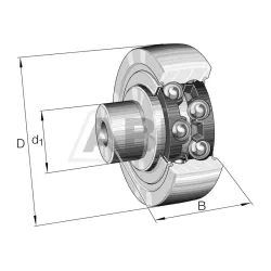 Опорный ролик ZL5203DRS INA